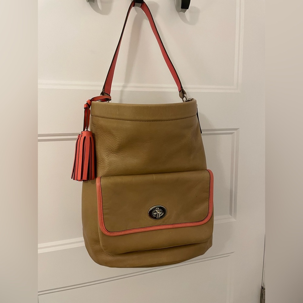 COACH Legacy Archival Two-Tone Bucket Handbag